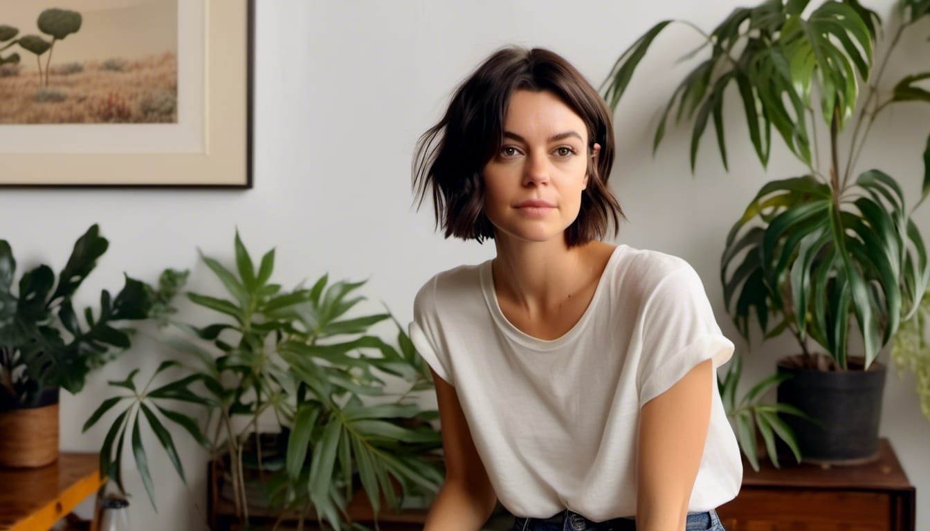 Meg Myers Portrait in Cozy Home Setting