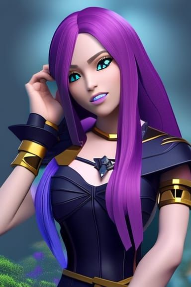 Abgail from Stardew Valley: Detailed Digital Portrait