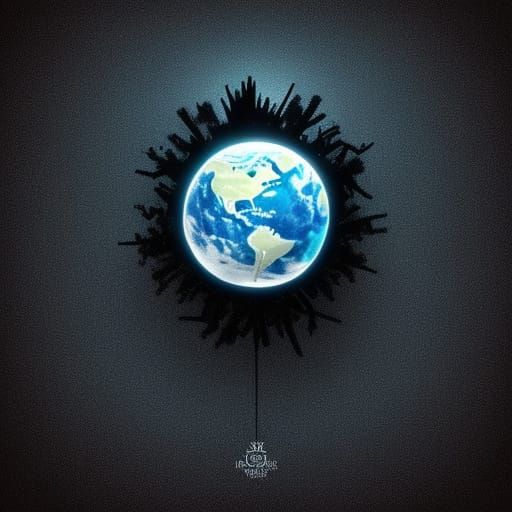 Melancholy AI Art of a Mad World