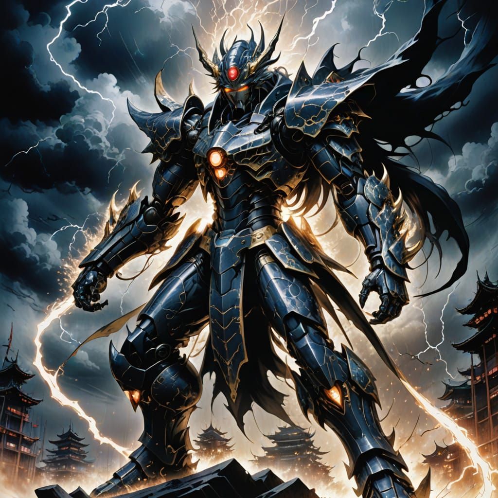 Stormy Portrait of Dragon God Shiryu