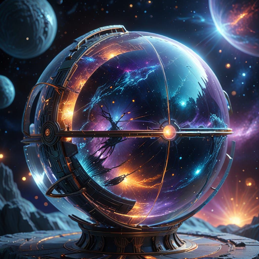 Architect Designing Dyson Sphere in Nebula Studio