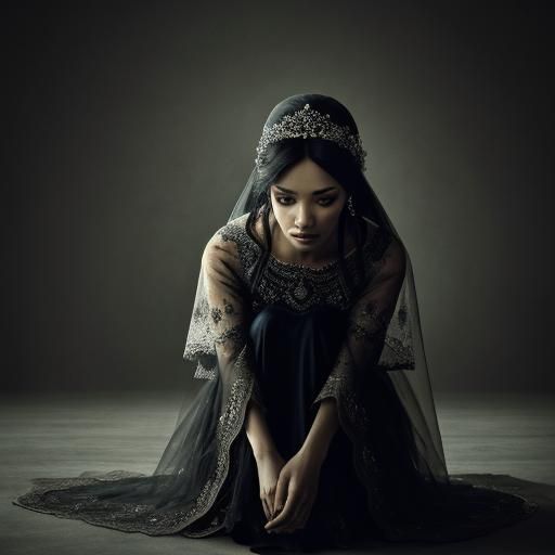 Woman in Sheer Cloth: Hyperrealistic 64 Megapixel Image