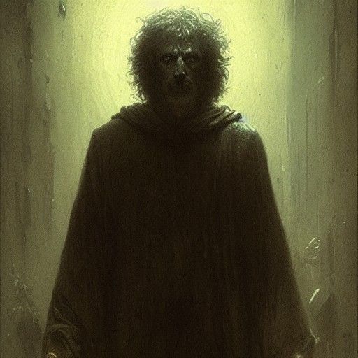 Priest in Dark Gothic Horror Style
