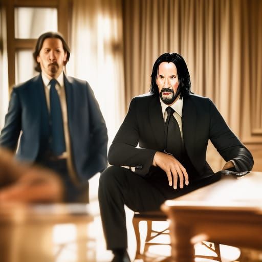 John Wick in The Three Stooges