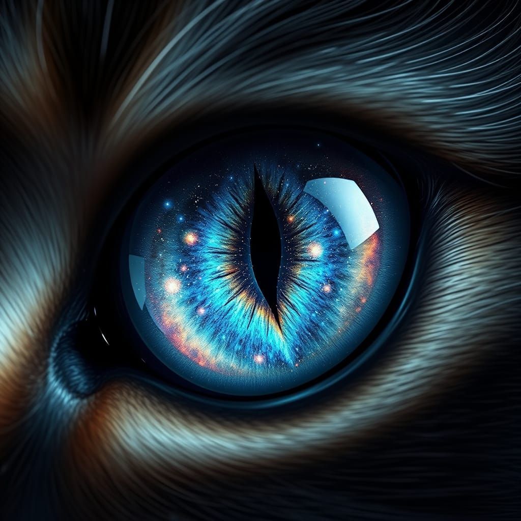 Cat eye cosmic fractal