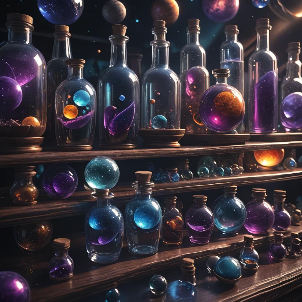 Planets in Bottles: Epic Digital Matte Painting