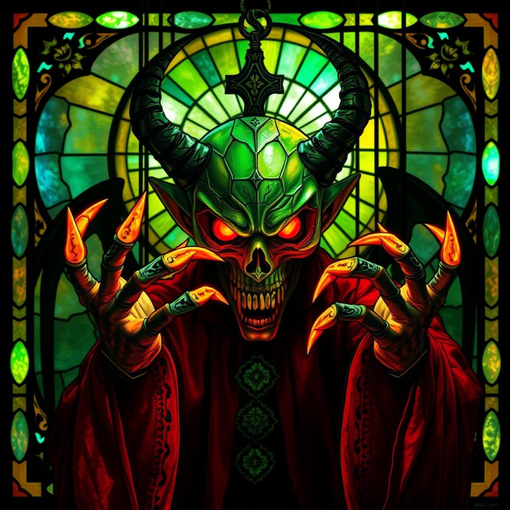Stained Glass: Diabolical Prismatic Puppet