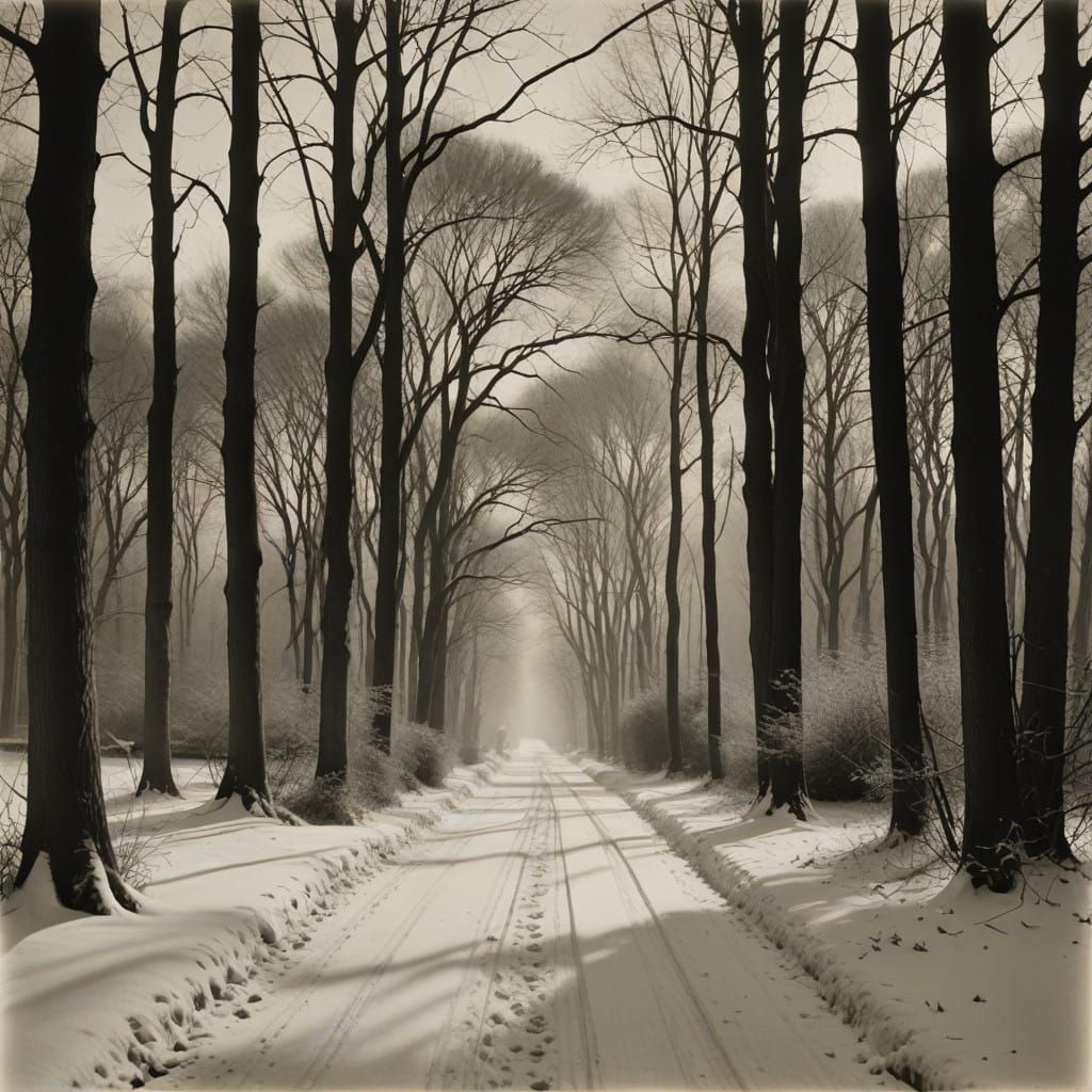 Vintage Winter Wonderland in Elegant Soft Focus
