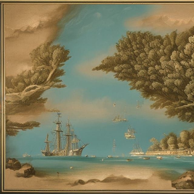 Baltic Sea Epic: 18th Century Digital Painting