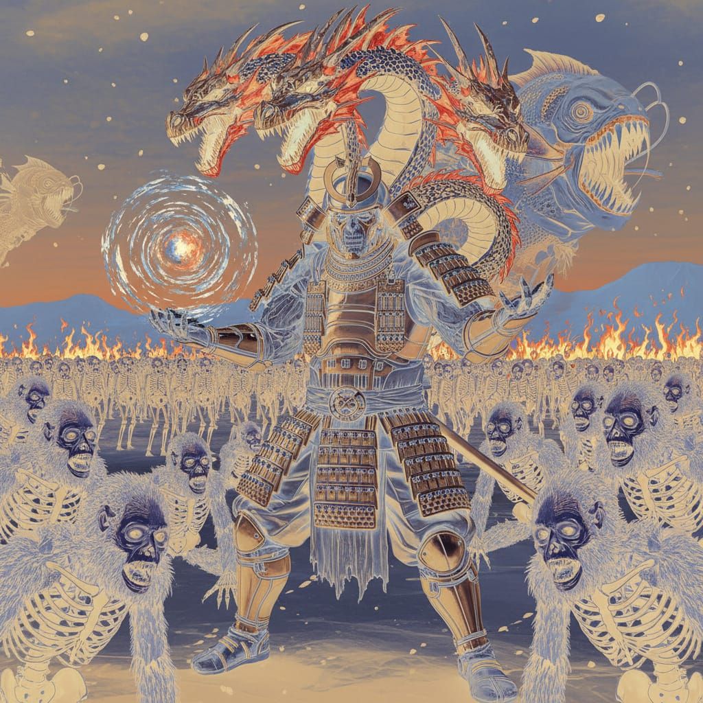 Cyborg Dragon Lord on Alien Planet