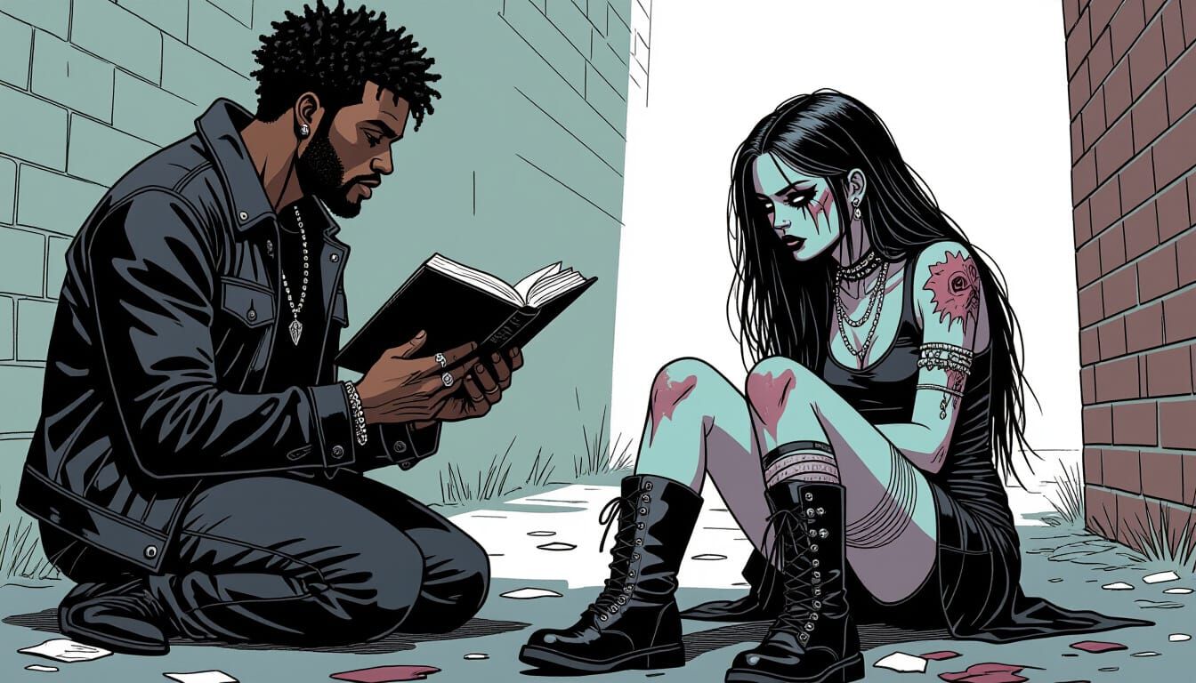 Christian Man Shares Bible with Troubled Teen in Alley