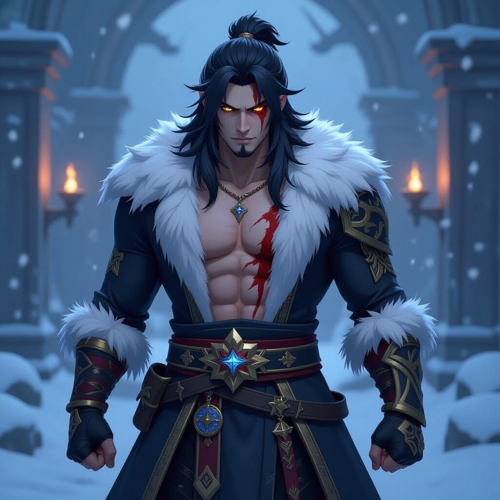 Capitano Maskless: Genshin Impact Warlord in Ruin