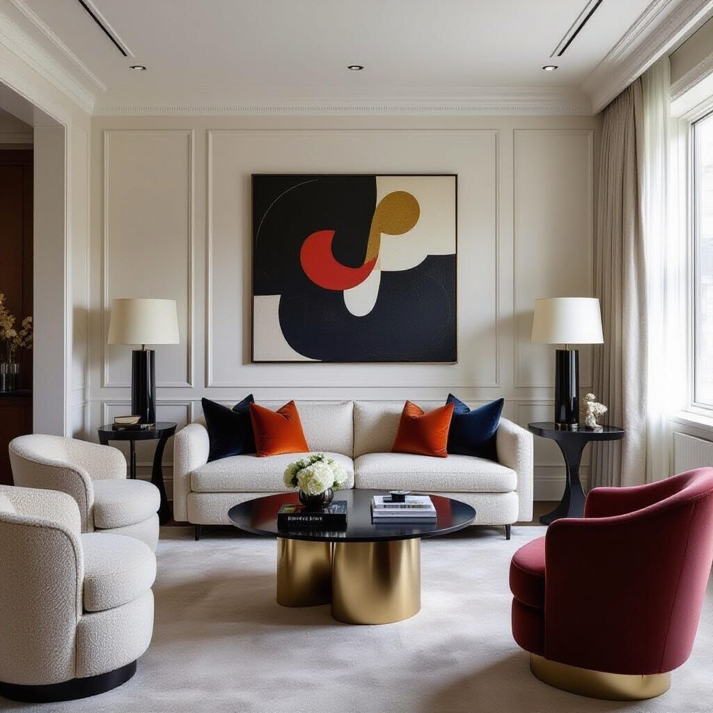 Luxurious Interior Design: Modern Elegance and Bold Style