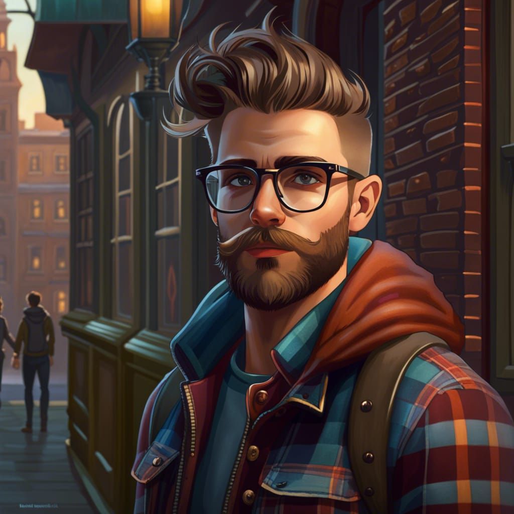 Laughing Couple: Hyperdetailed Portrait in Fantasy Style