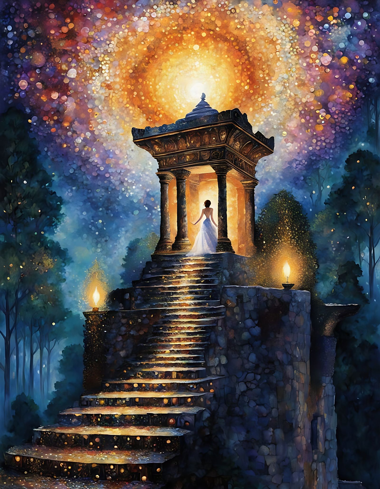 edge of a forgotten temple