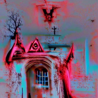 Dark Gothic Manor: A Twisted Vision of Decay