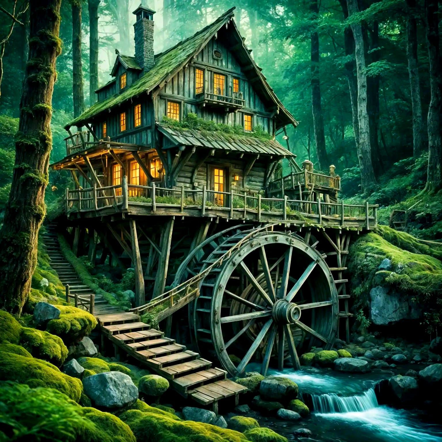 Forest Alchemist's Waterwheel
