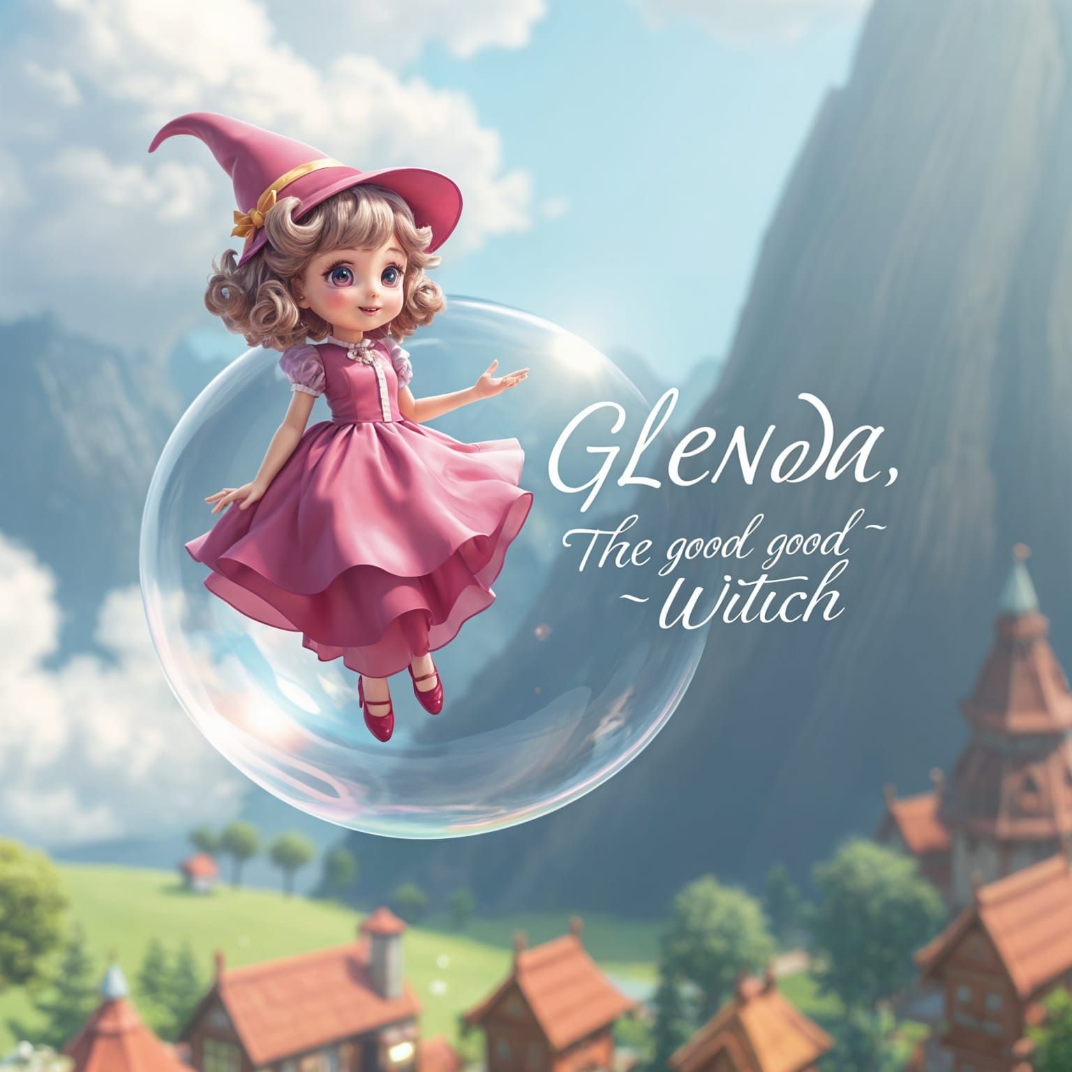 Glenda, the good witch bubble gum pink themed Good witch on ...