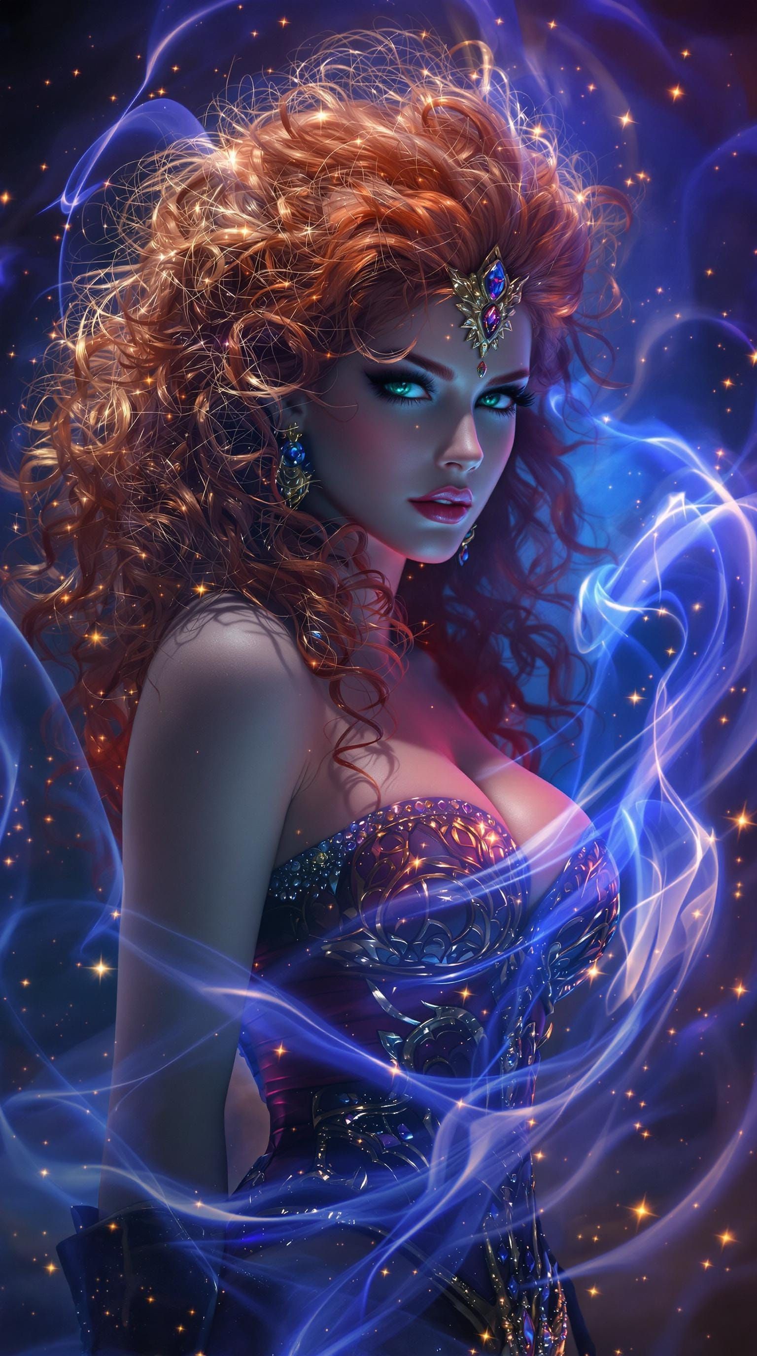 Ethereal Goddess Radiates Mystical Aura