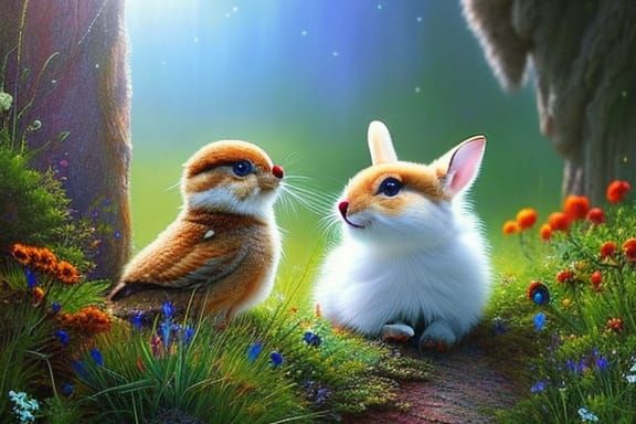 *  Adorable Mythical Animals In The forest