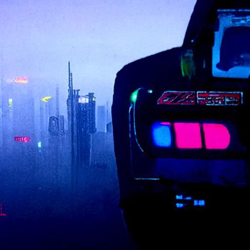 Cyberpunk Cityscape with Neon Lights