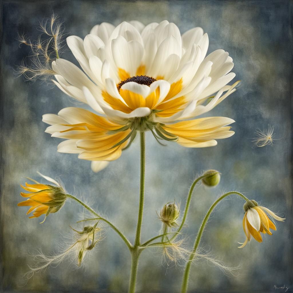 Abstract Portrait in Painterly Style