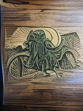 Cthulhu medieval woodcut