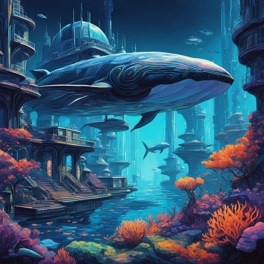 Hyper-Realistic Underwater Metropolis