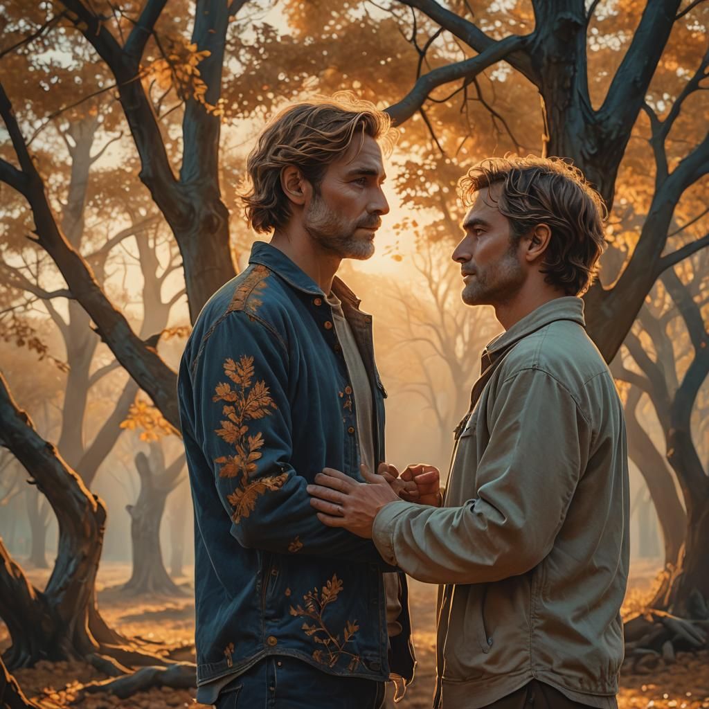 Golden Sunset: Emotional Intimacy in Fantasy Realism