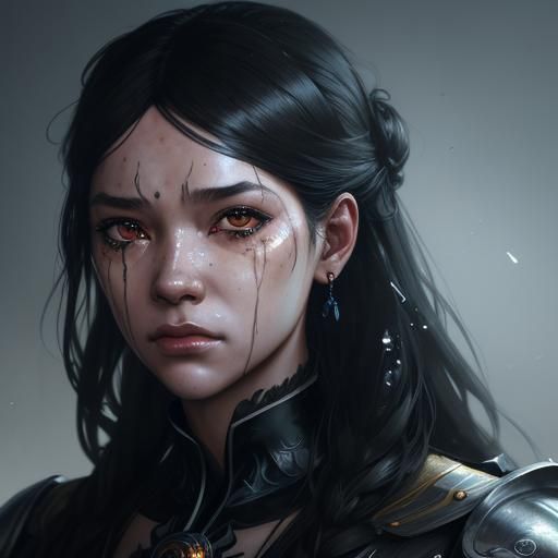 Emotional Sissymaid Portrait with Running Mascara