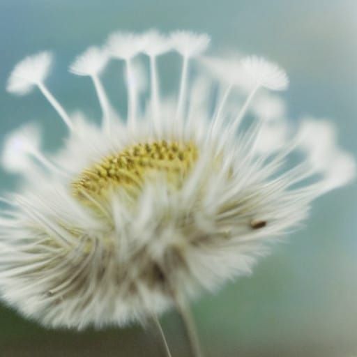 Dreamy Dandelion in Whimsical Watercolor Style