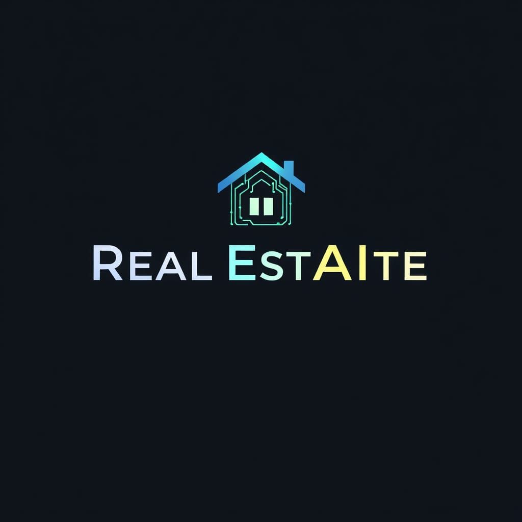 Modern AI Real Estate Platform Logo Design