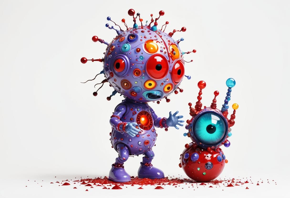 Bright Fractal Art: Cheerful Psychic Baby Toys