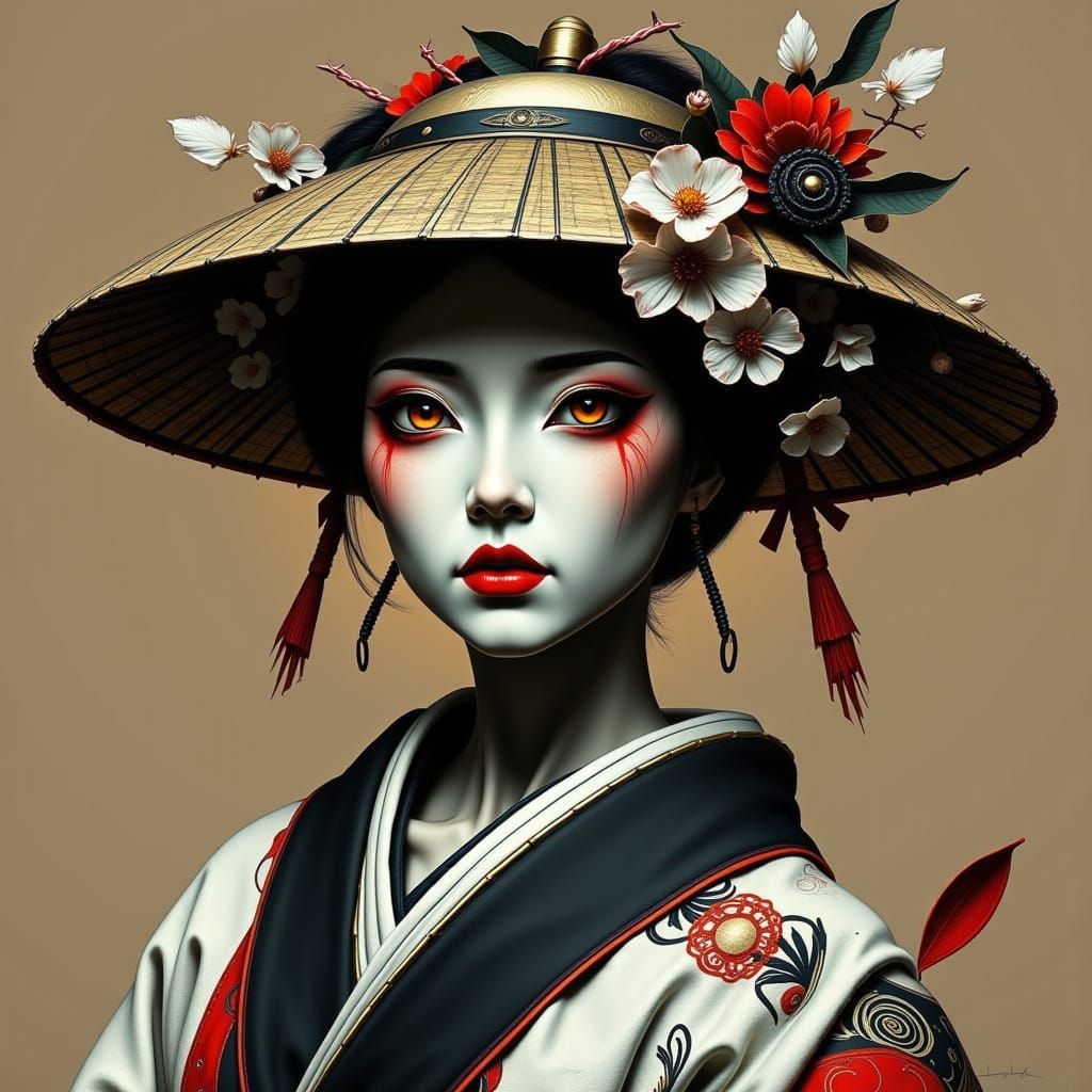 Cyborg Geisha in Ancient Japan