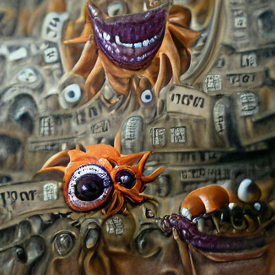 Detailed Beholder Monster Portrait