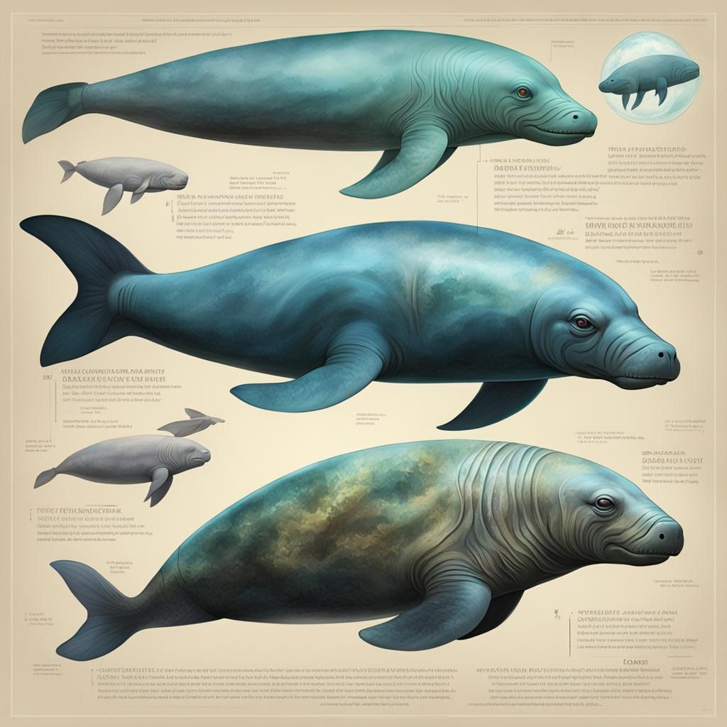 Exoplanet Concept Art: Dugong-like Alien Lifeform