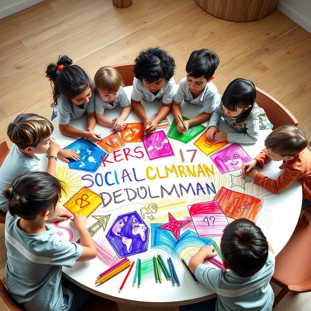 Children's Art: Social Development Goals in Digital Style