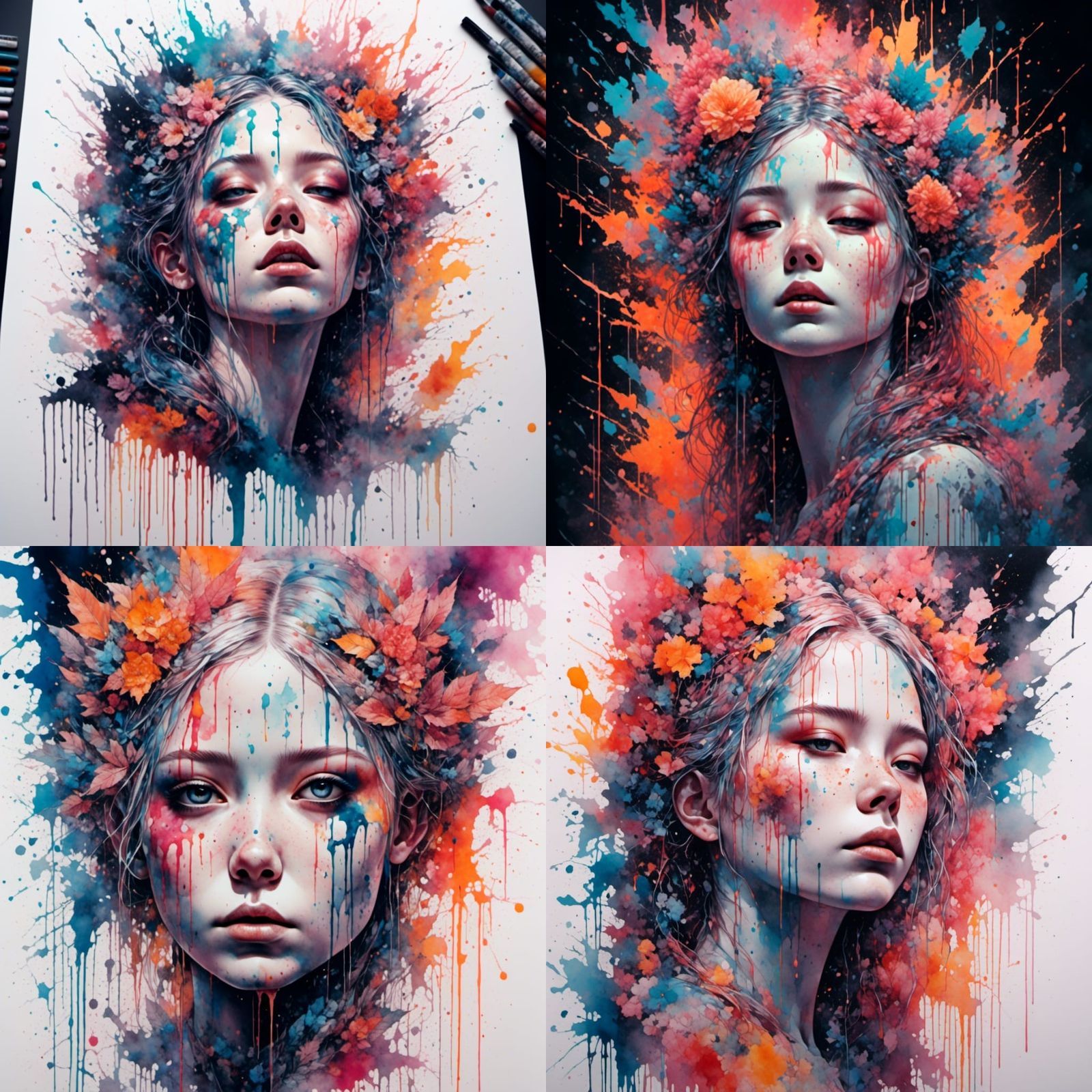 Goddess in Hyperrealism with Luminous Design