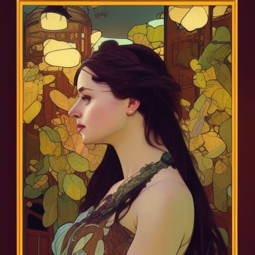 River Mandala: White Horse in Digital Illustration