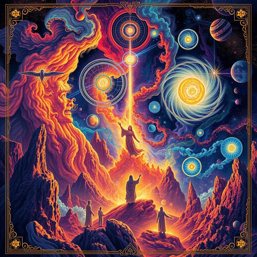 Cosmic Astral Movie Poster Illustration