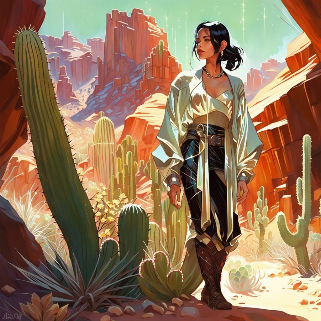 Enchanted Crystal Desert Canyon Art