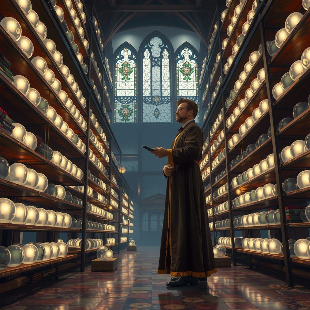 Memory Curator in Mystical Library