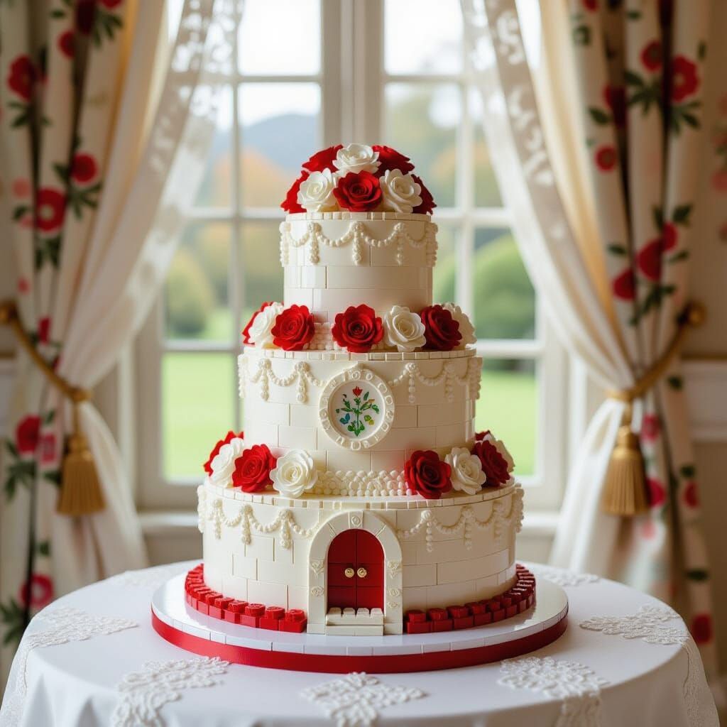 Lego Wedding Cake in Whimsical Style