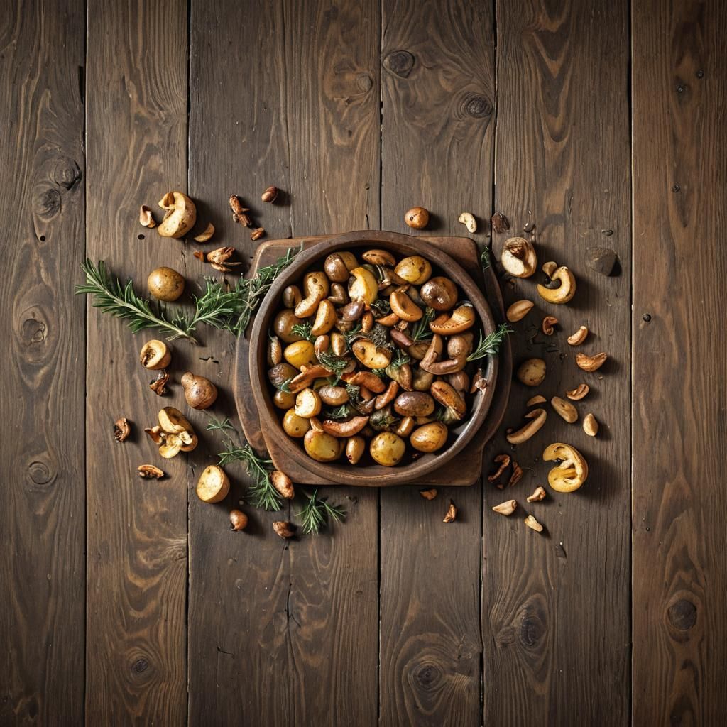 Roasted Potatoes and Chanterelles: Dutch Master Still Life
