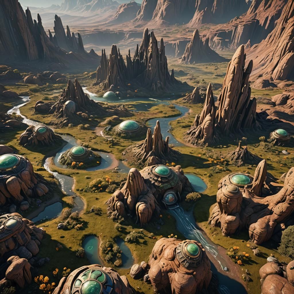 Bizarre Alien Landscape in Unreal Engine 5