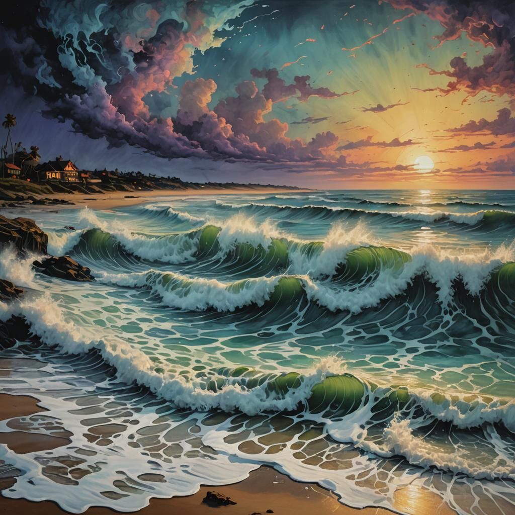 Twilight Waves: A Macabre Modern Masterpiece