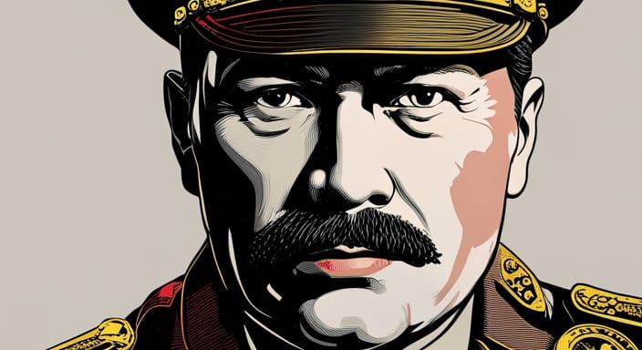 Russian and Ukrainian Forces in Pop Art Style