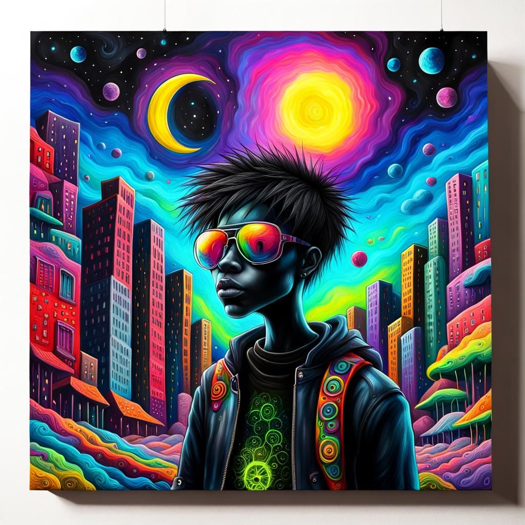 Neon Oil Pastel Goth