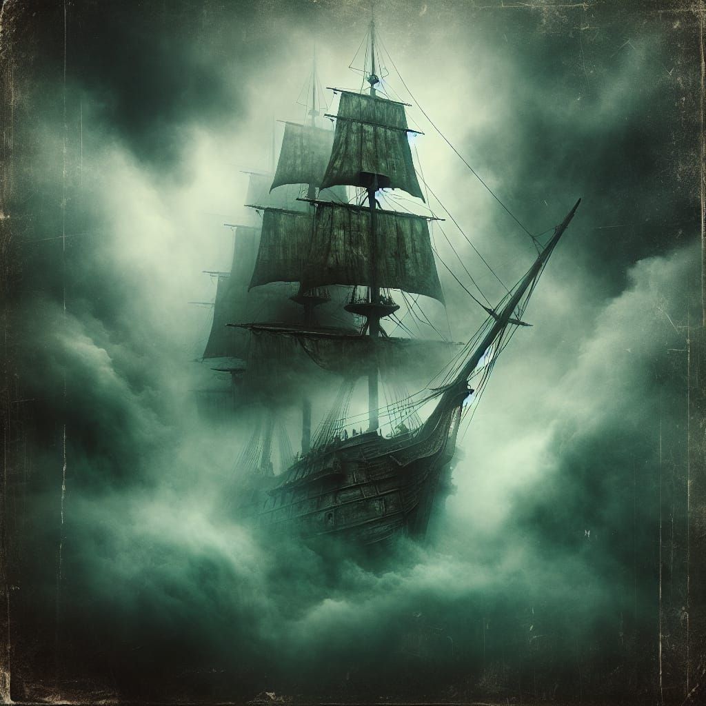 The Flying Dutchman Emerges Through Ghostly Fog in a Mysteri...