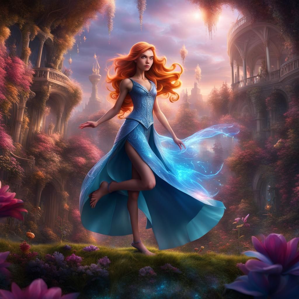 Winx Characters in Vibrant Digital Epic